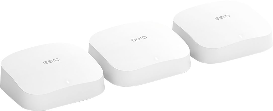 eero Pro WiFi System Set of 3 eeros Advanced Tri-Band Mesh WiFi System to Replace Traditional WiFi Router and WiFi Extenders Coverage: 5+ Bedroom Home 2nd Generation 