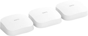 eero - Pro 6 AX4200 Tri-Band Mesh Wi-Fi 6 System (3-pack) - Front_Zoom