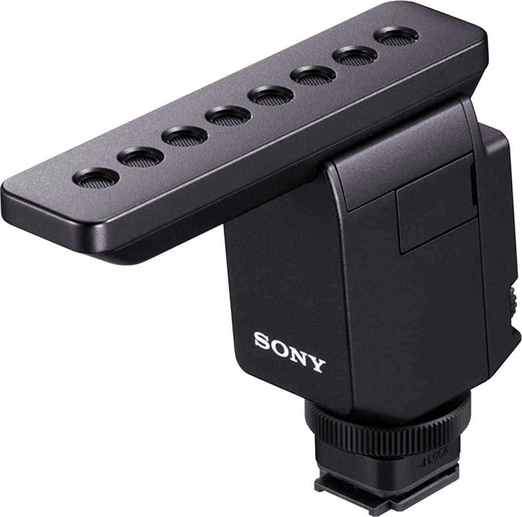 Sony - ECMB1M Omnidirectional Shotgun Microphone - Black - Front_Zoom