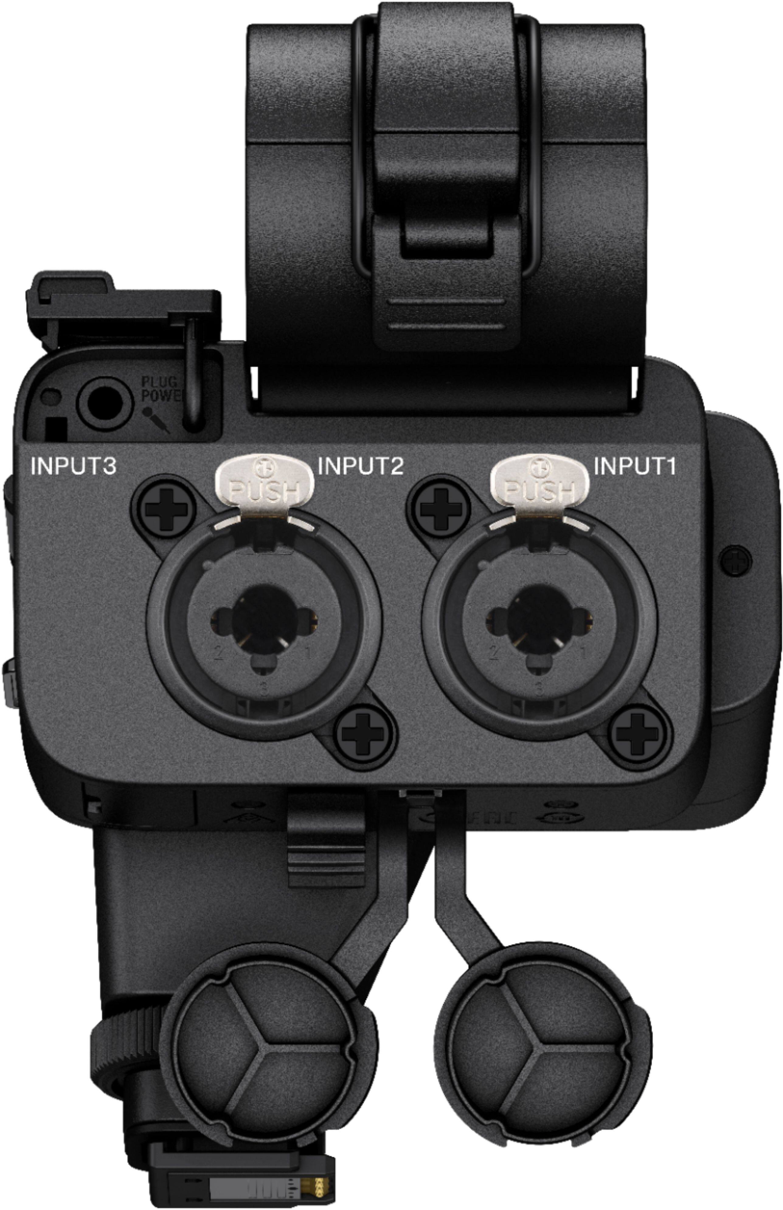 Alt View 11. Sony - XLRK3M Dual Channel Digital XLR Adaptor Kit with Shotgun Microphone - Black.