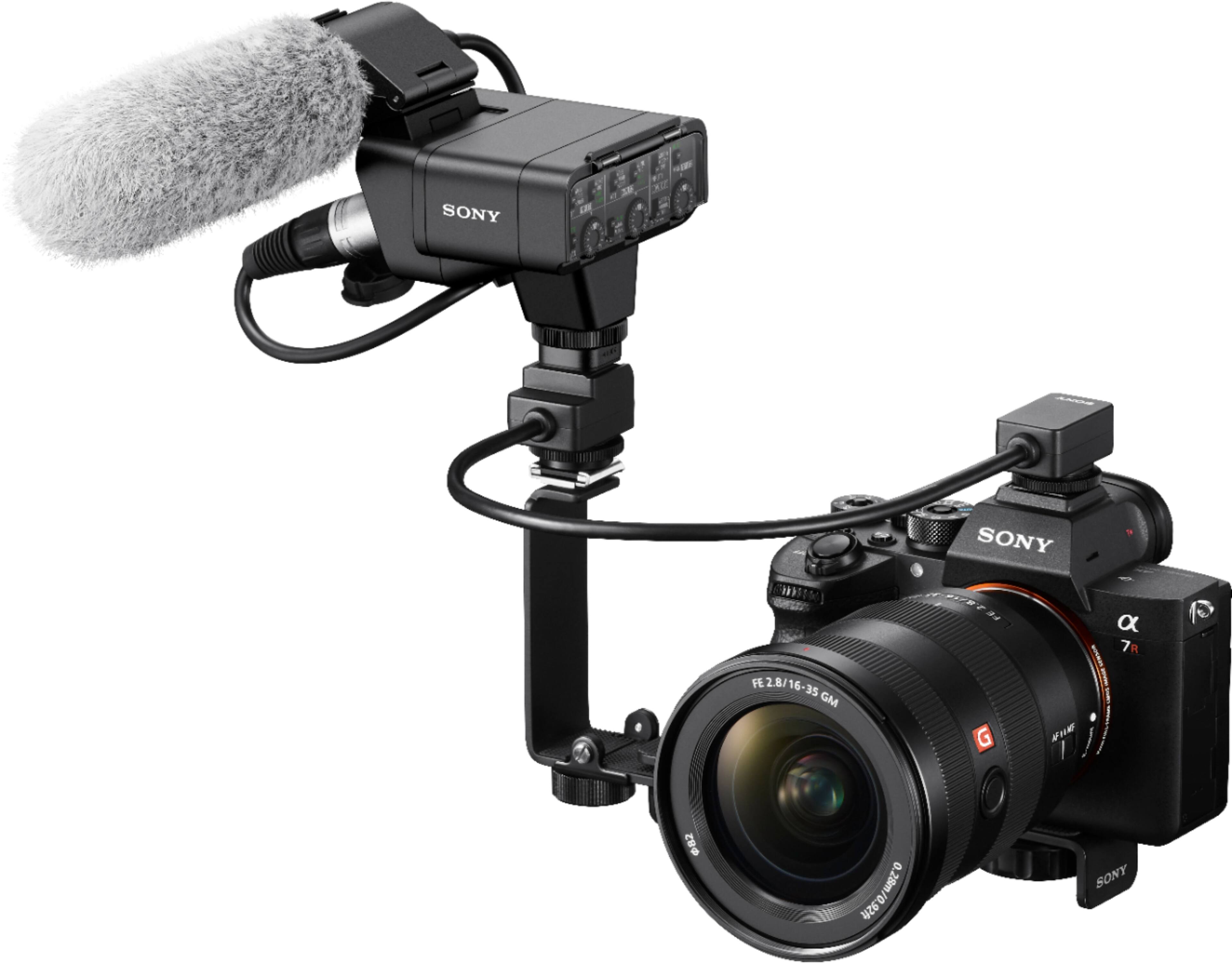 Alt View 13. Sony - XLRK3M Dual Channel Digital XLR Adaptor Kit with Shotgun Microphone - Black.