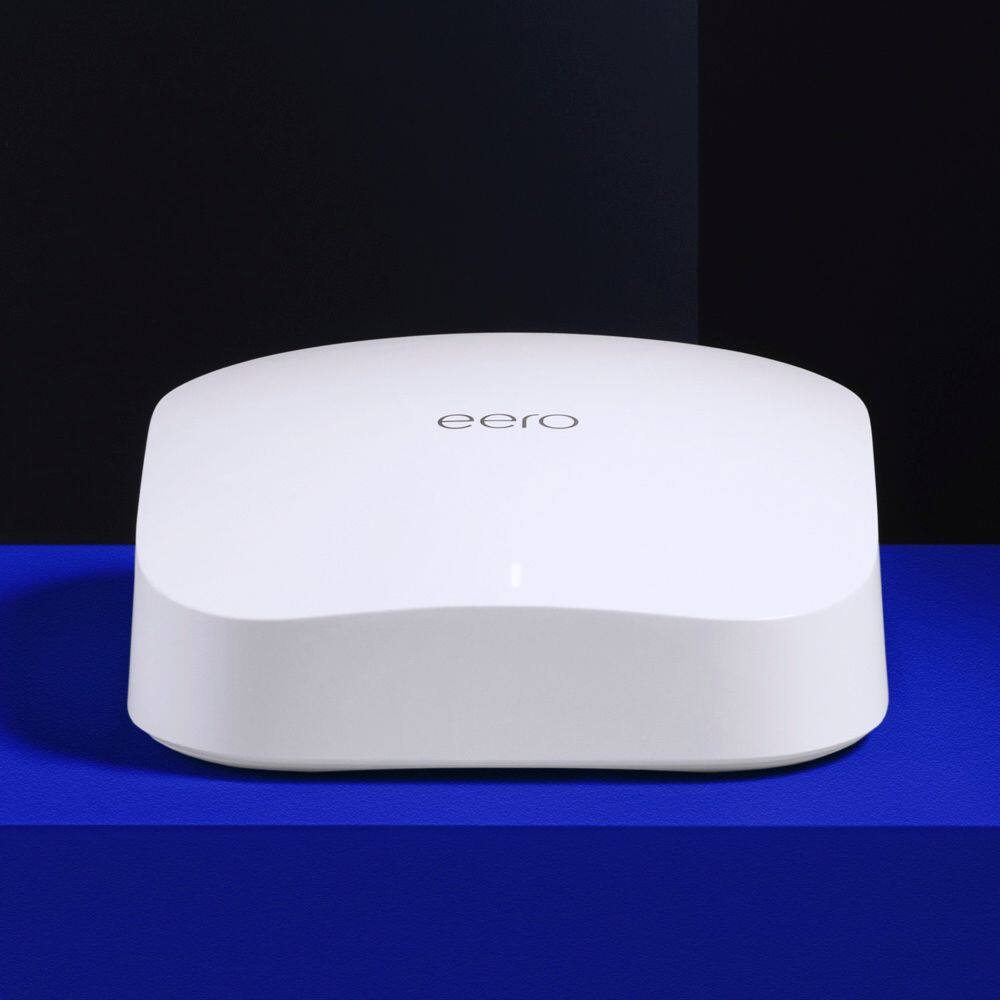 Zoom in on Angle Zoom. eero - Pro 6 AX4200 Tri-Band Mesh Wi-Fi 6 Router - White.