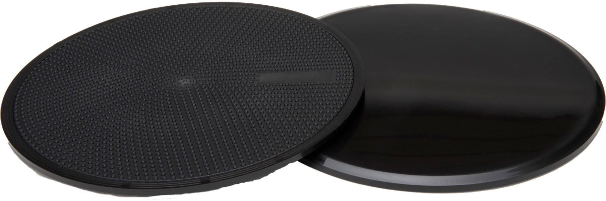Front. Mind Reader - Mind Reader 2 pack of exercise sliders - Black.