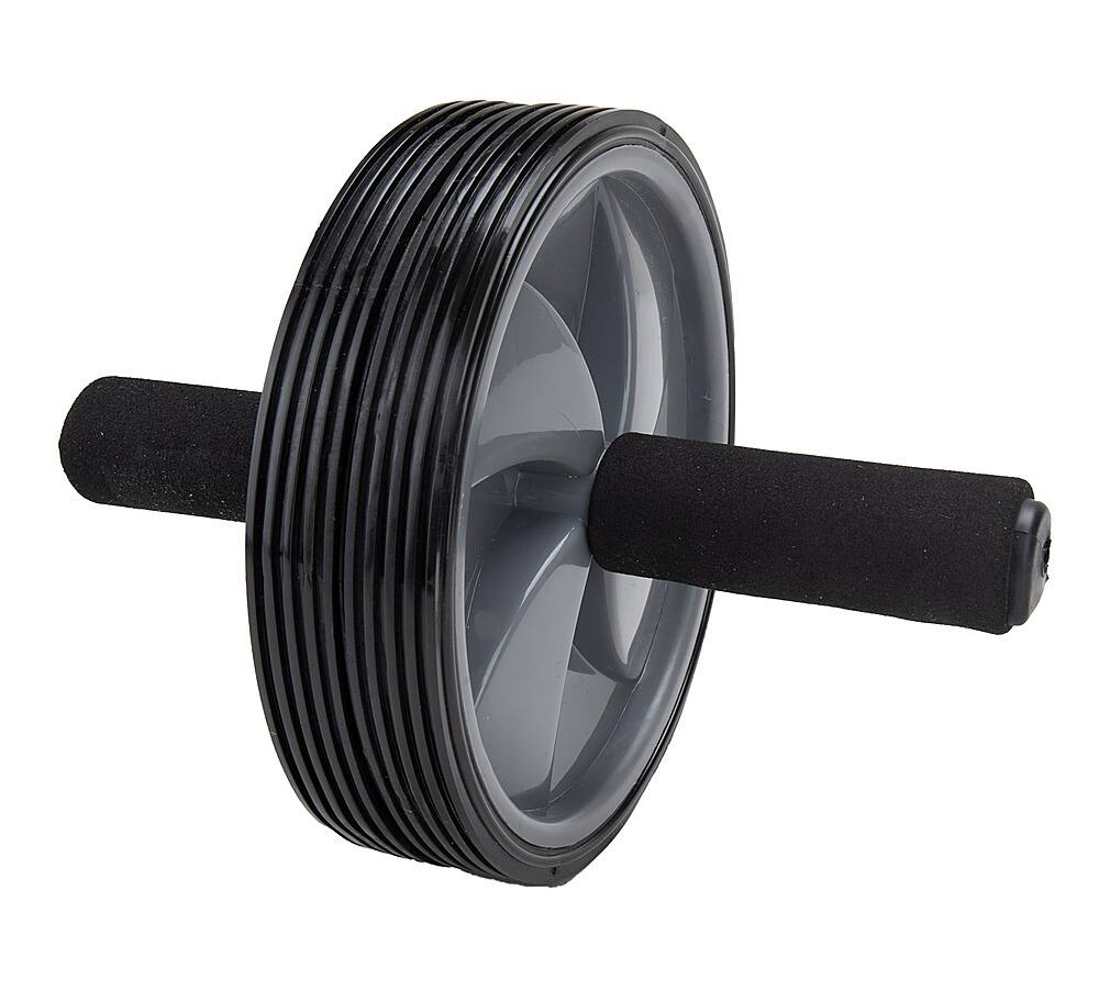 Front Zoom. Mind Reader - Ab Roller Wheel - Gray.