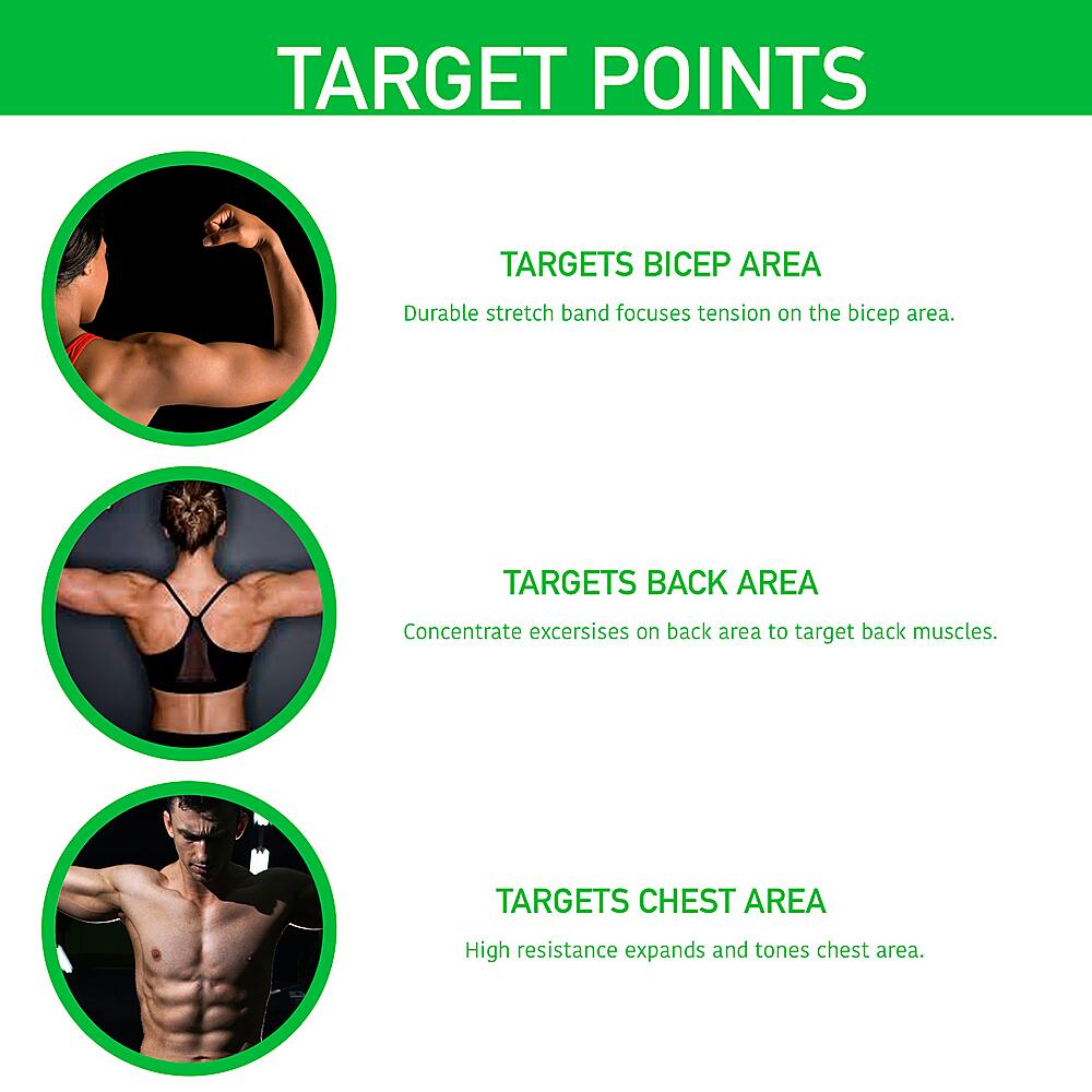 Left View: Mind Reader exercise band to strengthen - Black
