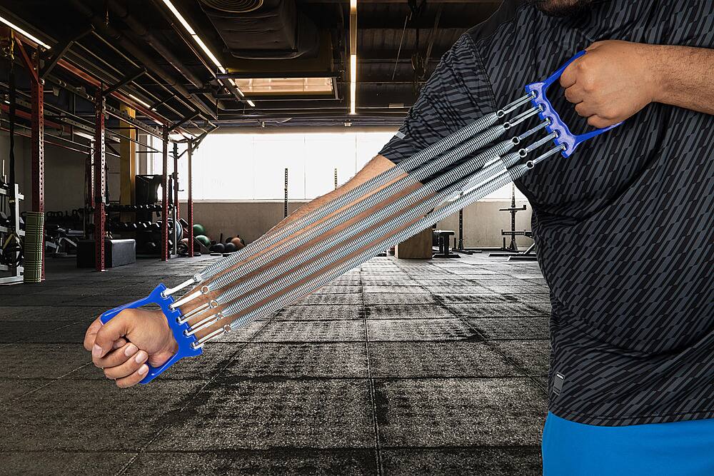 Mind Reader Chest Expander targets chest, arms Blue MEXPANDBLU Best Buy