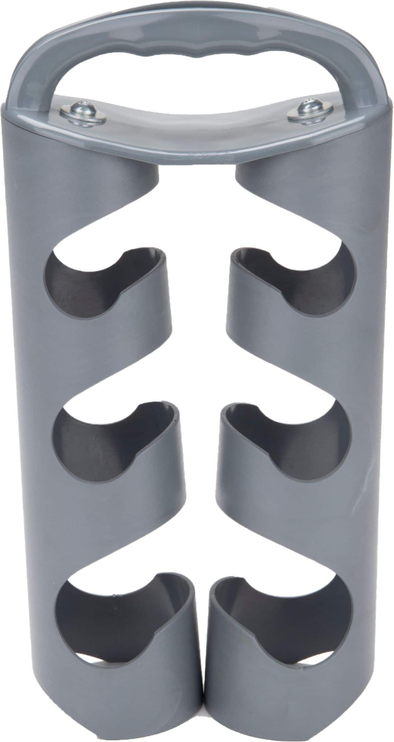 Front. Mind Reader - Mind Reader 3-stack dumbbell storage weight holder - Silver.