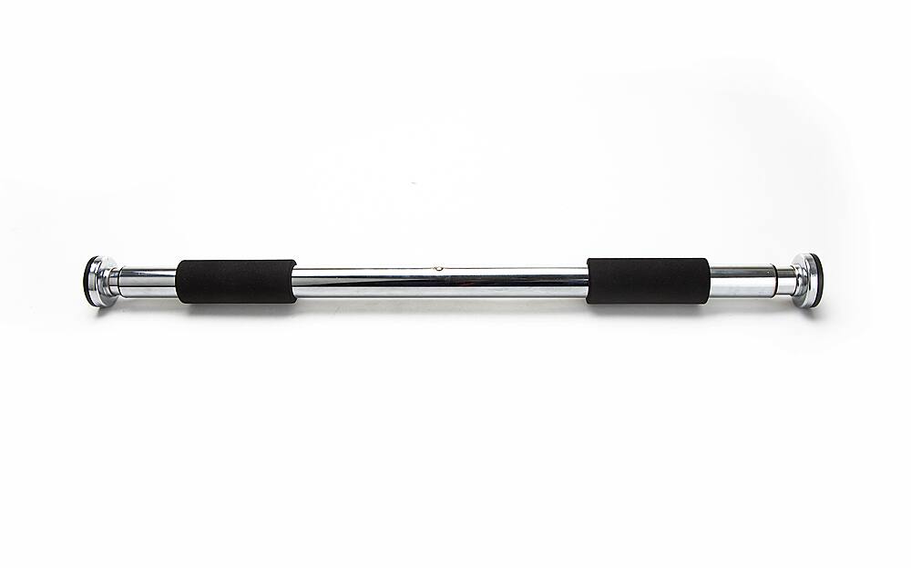 Front. Mind Reader - Mind Reader Heavy-Duty Workout Bar - Black.