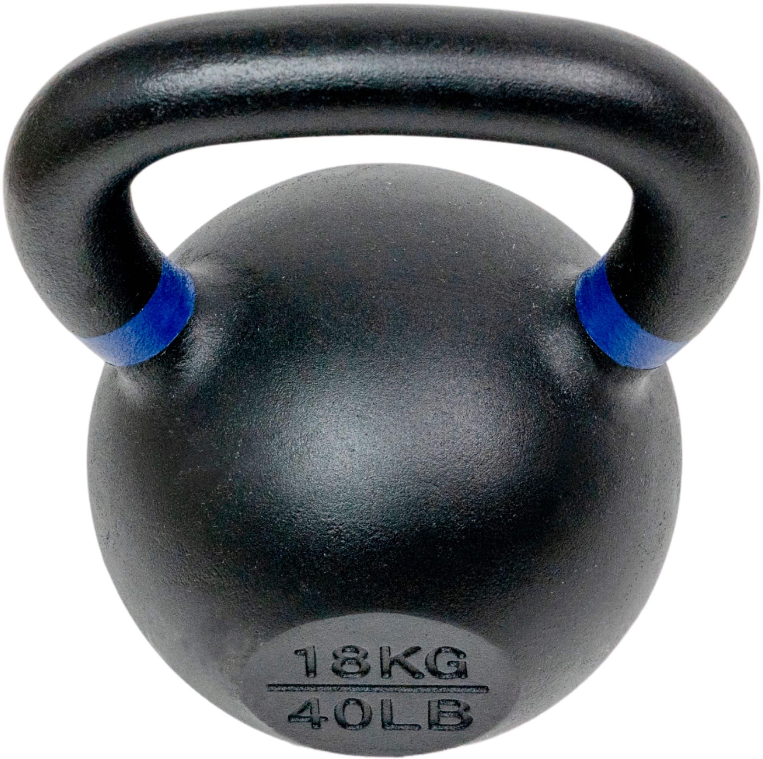 Alt View 11. Tru Grit - 40-lb Cast Iron Kettlebell - Black.