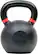 Front. Tru Grit - 70-lb Cast Iron Kettlebell - Black.