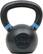 Front. Tru Grit - 26-lb Cast Iron Kettlebell - Black.