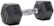 Angle Zoom. Tru Grit - 20-lb Hex Rubber Coated Dumbbell Single - Black/Silver.