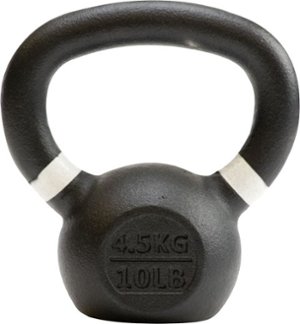 Tru Grit - 10-lb Cast Iron Kettlebell - Black