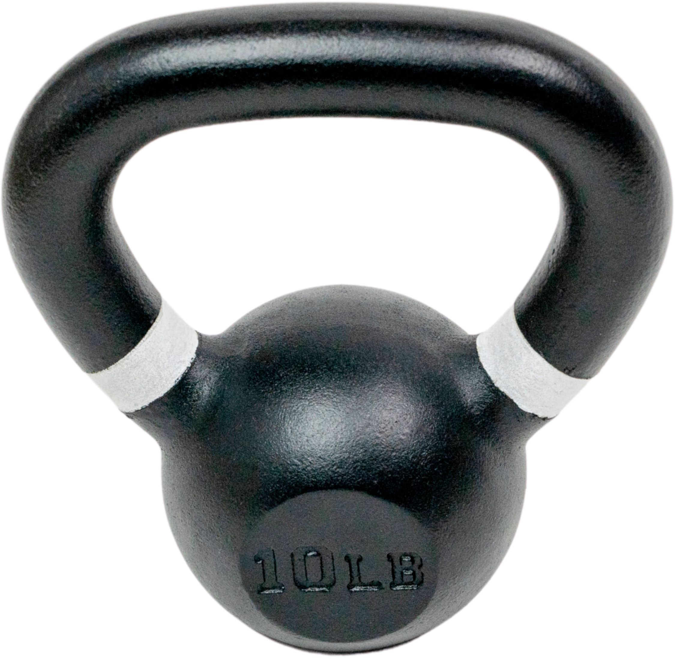 CAP Cast Iron Kettlebell 15 lb & 10lb Total Flat Bottom Pounds Gym Weights 