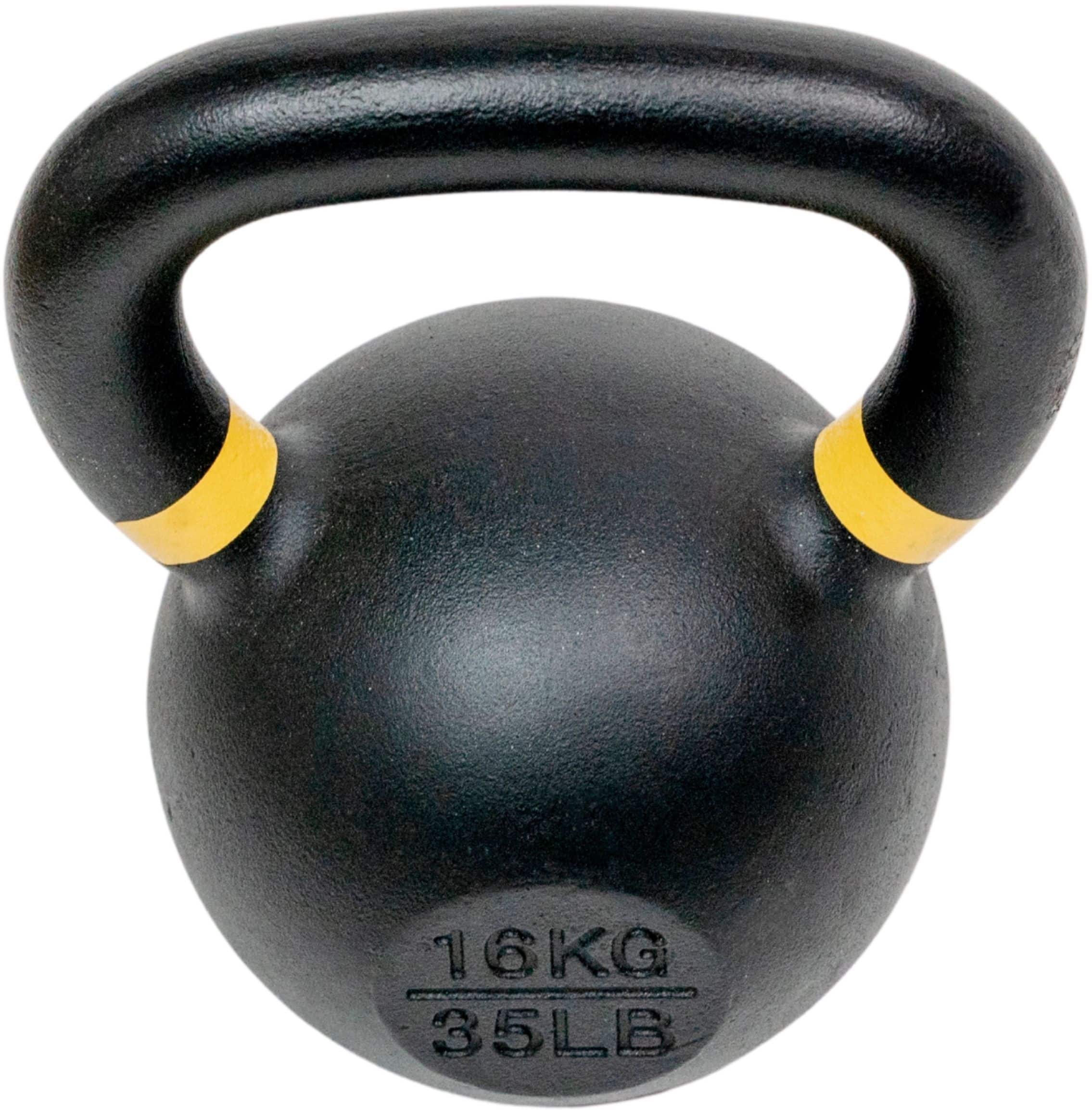 Alt View 11. Tru Grit - 35-lb Cast Iron Kettlebell - Black.