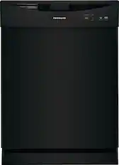 Front. Frigidaire - Frigidaire 24" Front Control Built-In Dishwasher, 62dba - Black.