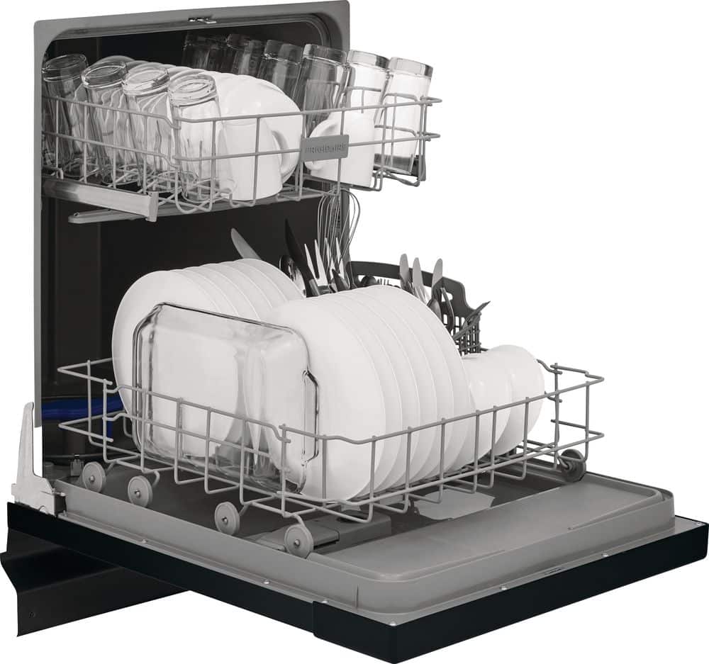 Alt View 20. Frigidaire - Frigidaire 24" Front Control Built-In Dishwasher, 62dba - Black.