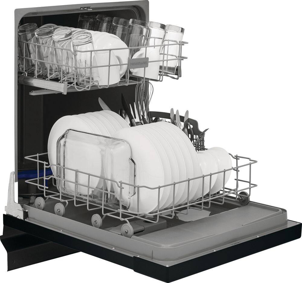 Alt View 20. Frigidaire - Frigidaire 24" Front Control Built-In Dishwasher, 62dba - Black.