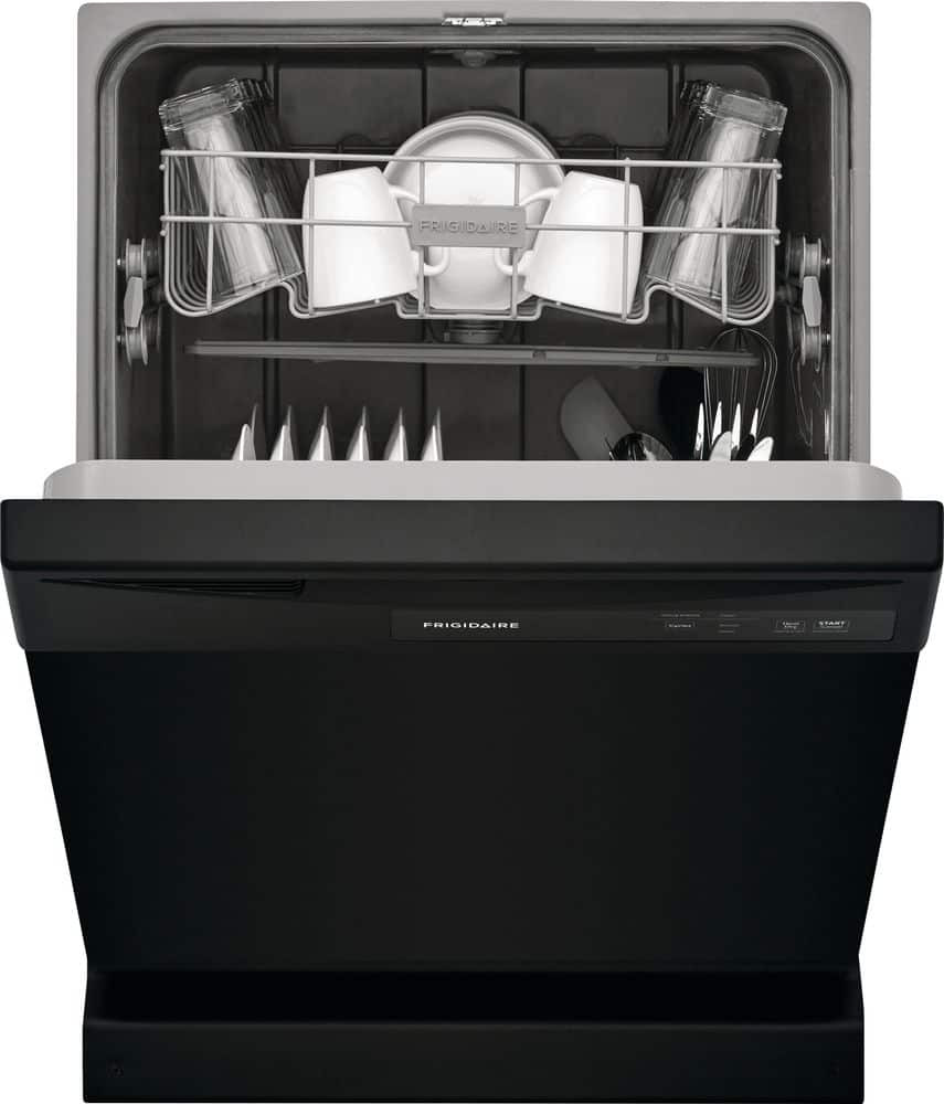 Alt View 21. Frigidaire - Frigidaire 24" Front Control Built-In Dishwasher, 62dba - Black.