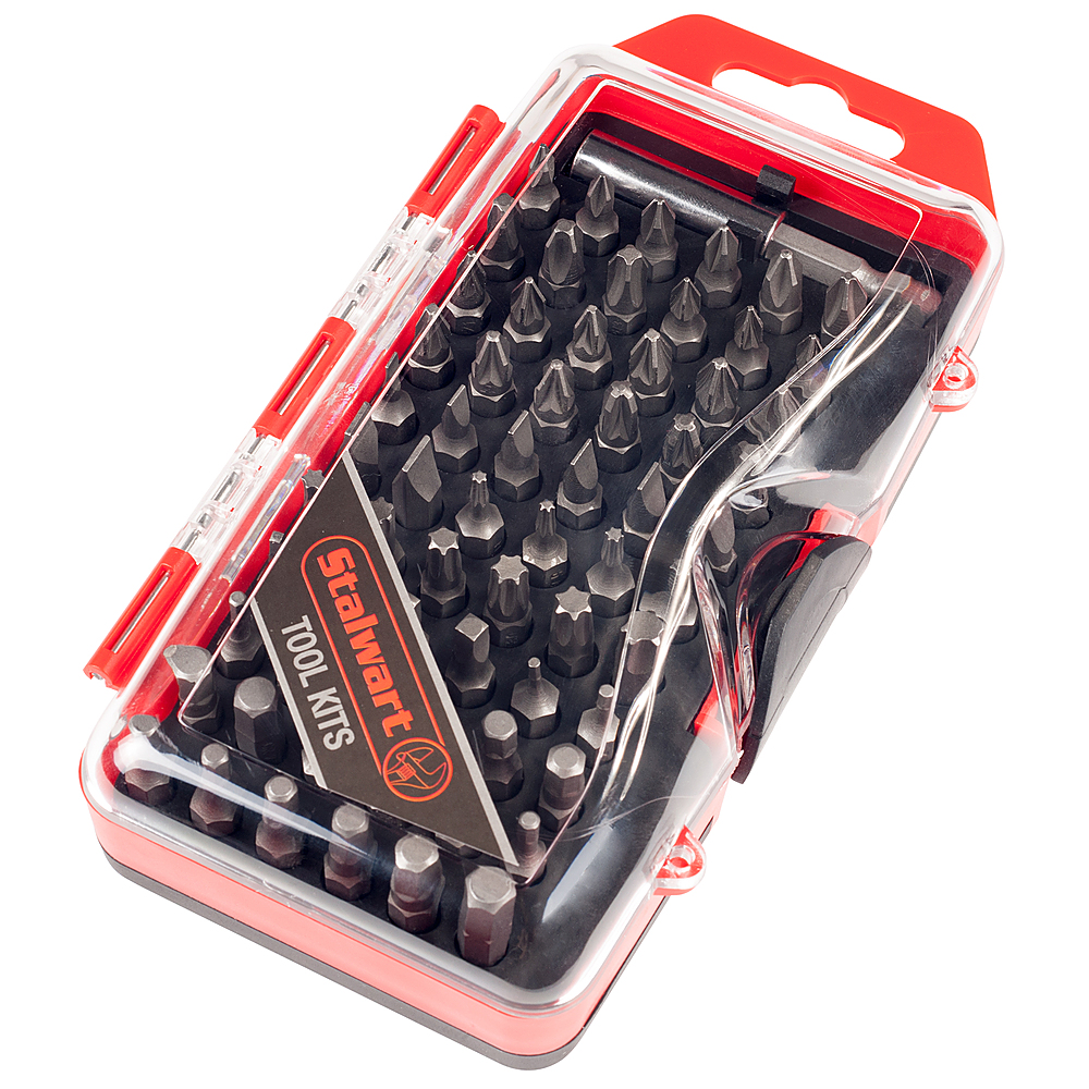 Stalwart - Screwdriver Bit Set, 67 Pieces – Compact Durable Metric and SAE Multipurpose Specialty Bit Set With Storage Case - Steel