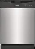 Frigidaire - 24" Front Control Built-In Dishwasher with Energy Saver Dry, 62dba - Stainless Steel