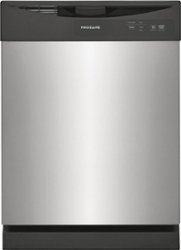 Frigidaire 24" Front Control Built-In Dishwasher, 62dba - Stainless steel - Front_Zoom