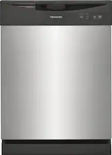 Front. Frigidaire - Frigidaire 24" Front Control Built-In Dishwasher, 62dba - Stainless Steel.