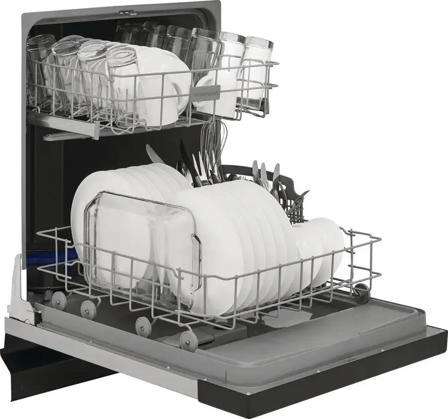 Alt View 20. Frigidaire - Frigidaire 24" Front Control Built-In Dishwasher, 62dba - Stainless Steel.