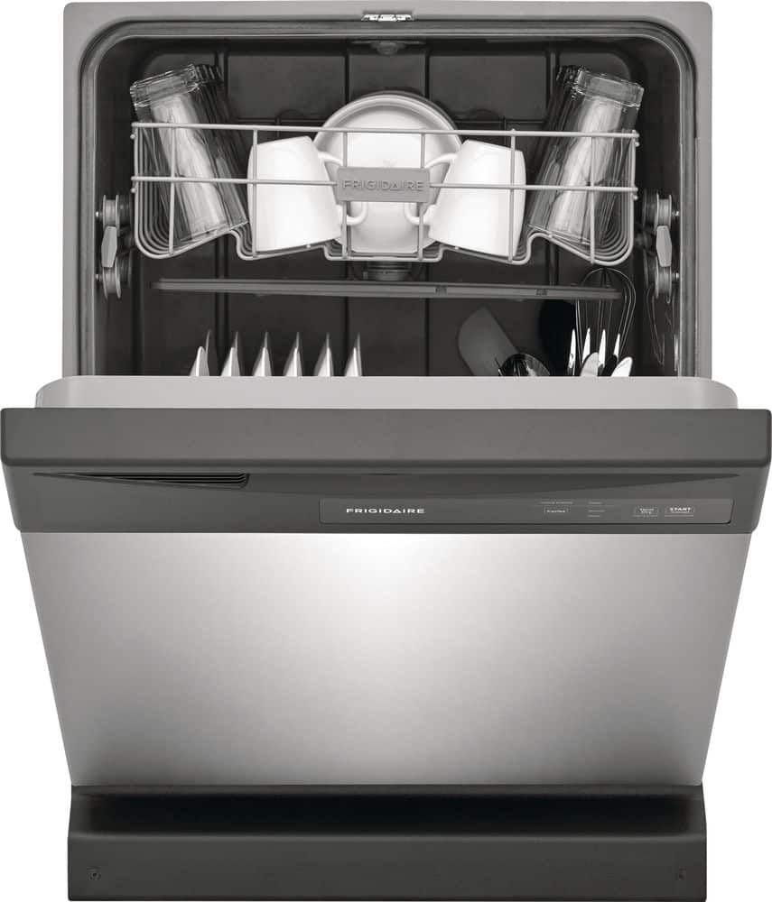 Alt View 21. Frigidaire - Frigidaire 24" Front Control Built-In Dishwasher, 62dba - Stainless Steel.