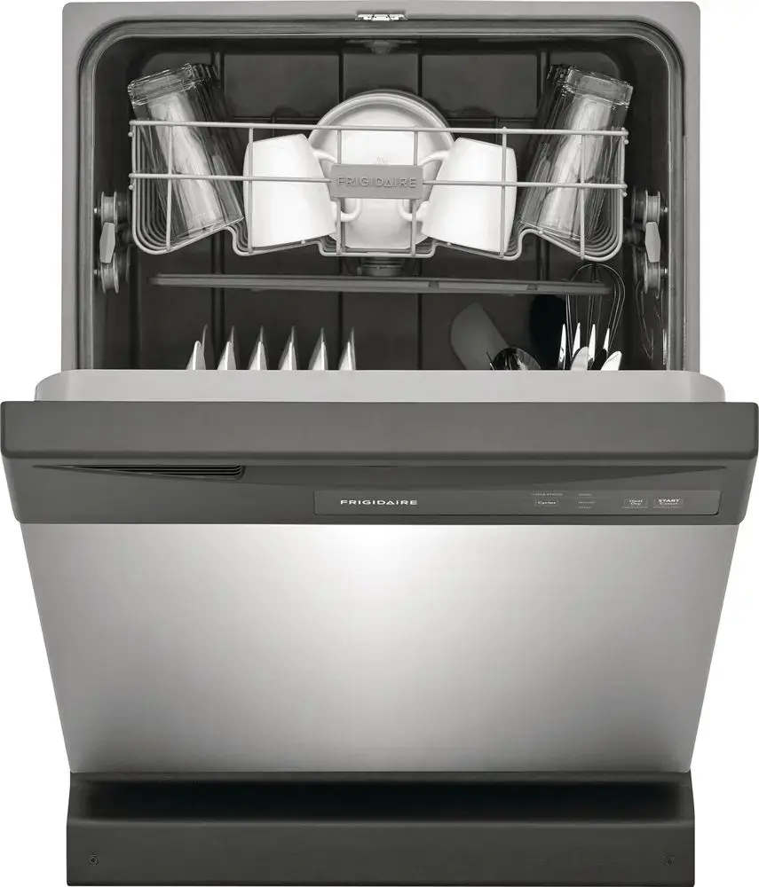 Alt View 21. Frigidaire - Frigidaire 24" Front Control Built-In Dishwasher, 62dba - Stainless Steel.