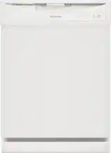 Front. Frigidaire - Frigidaire 24" Front Control Built-In Dishwasher, 62dba - White.