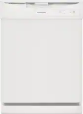 Front. Frigidaire - Frigidaire 24" Front Control Built-In Dishwasher, 62dba - White.