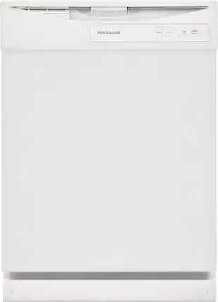 Front. Frigidaire - Frigidaire 24" Front Control Built-In Dishwasher, 62dba - White.