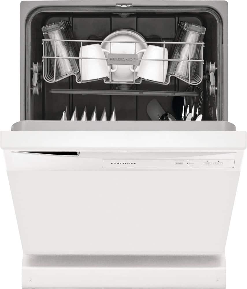 Alt View 20. Frigidaire - Frigidaire 24" Front Control Built-In Dishwasher, 62dba - White.