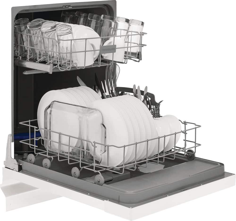 Alt View 21. Frigidaire - Frigidaire 24" Front Control Built-In Dishwasher, 62dba - White.