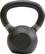 Front. Tru Grit - 15-lb Cast Iron Kettlebell - Black.