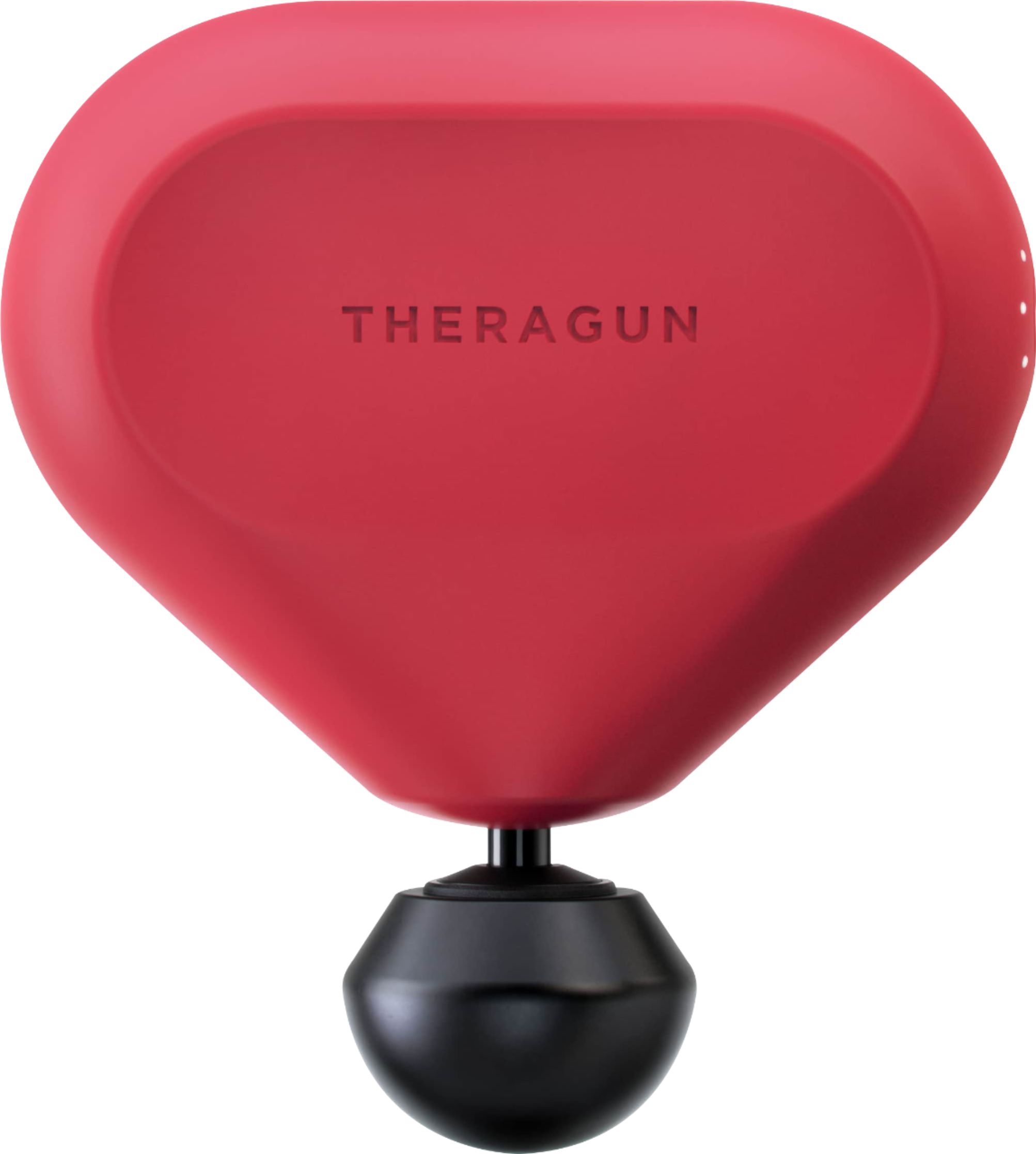 Angle View: Therabody - Theragun mini Handheld Percussive Massage Device (Latest Model) with Travel Case - Red