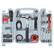 Alt View 11. Stalwart - Tool Kit - 124 Heat-Treated Pieces with Carrying Case - Essential Steel Hand Tool and Basic Repair Set - Steel.