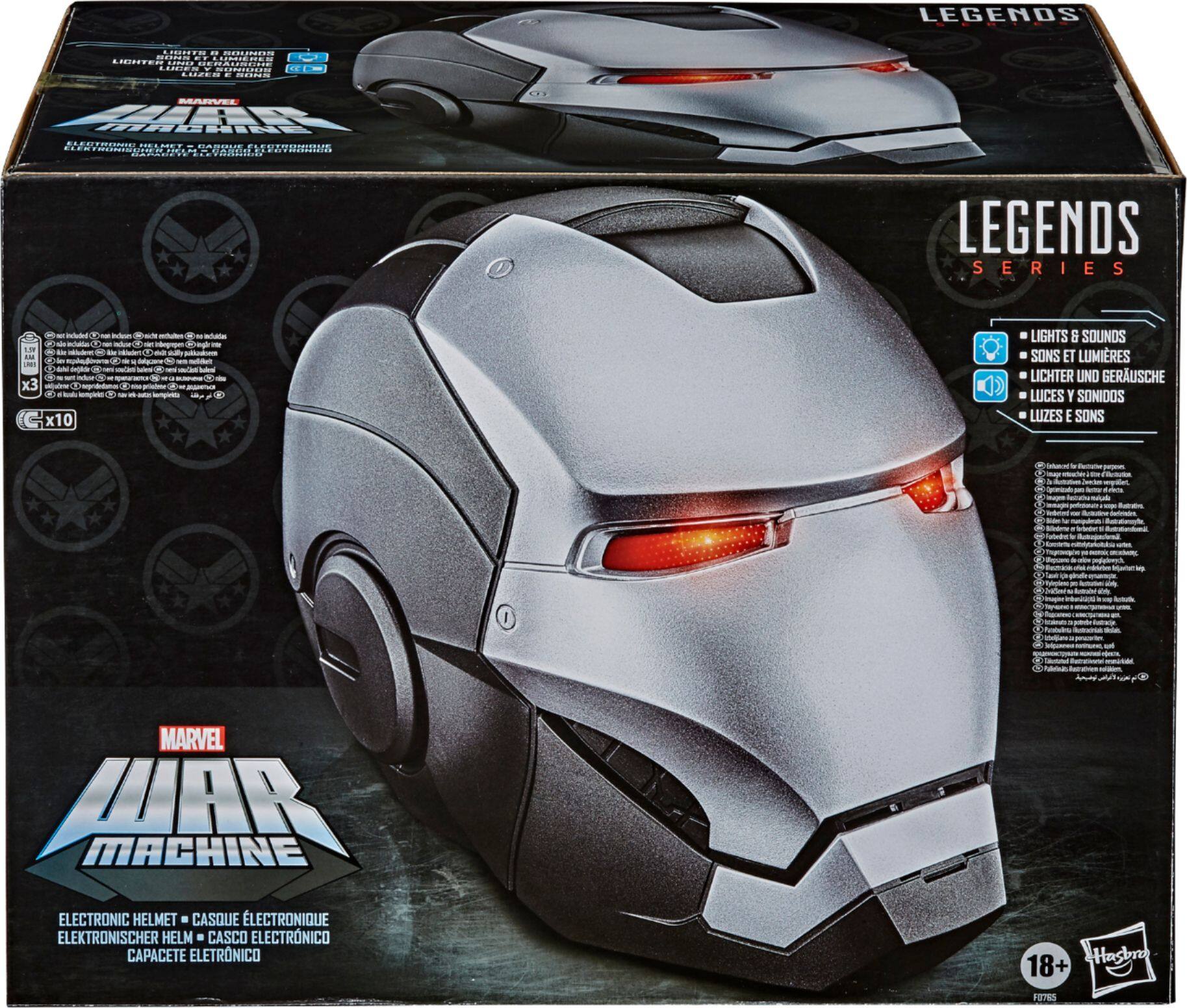 Alt View 12. Marvel - Marvel Legends Series War Machine Electronic Helmet.