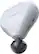 Left. Therabody - Theragun mini Handheld Percussive Massage Device (Latest Model) with Travel Pouch - White.