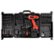 Alt View Zoom 11. Trademark Home - Fleming Supply Cordless Drill Tool Set- 78 Piece Drill Bits, Sockets, Drivers, Spades and Flashlight in a Carry Case - Black, Red.