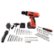 Alt View Zoom 12. Trademark Home - Fleming Supply Cordless Drill Tool Set- 78 Piece Drill Bits, Sockets, Drivers, Spades and Flashlight in a Carry Case - Black, Red.