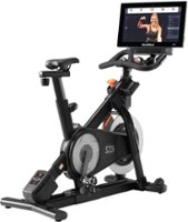 NordicTrack Commercial S22i Studio Cycle with UPGRADED 22” HD Touchscreen & 30-Day iFIT Family Membership - Black - Front_Zoom