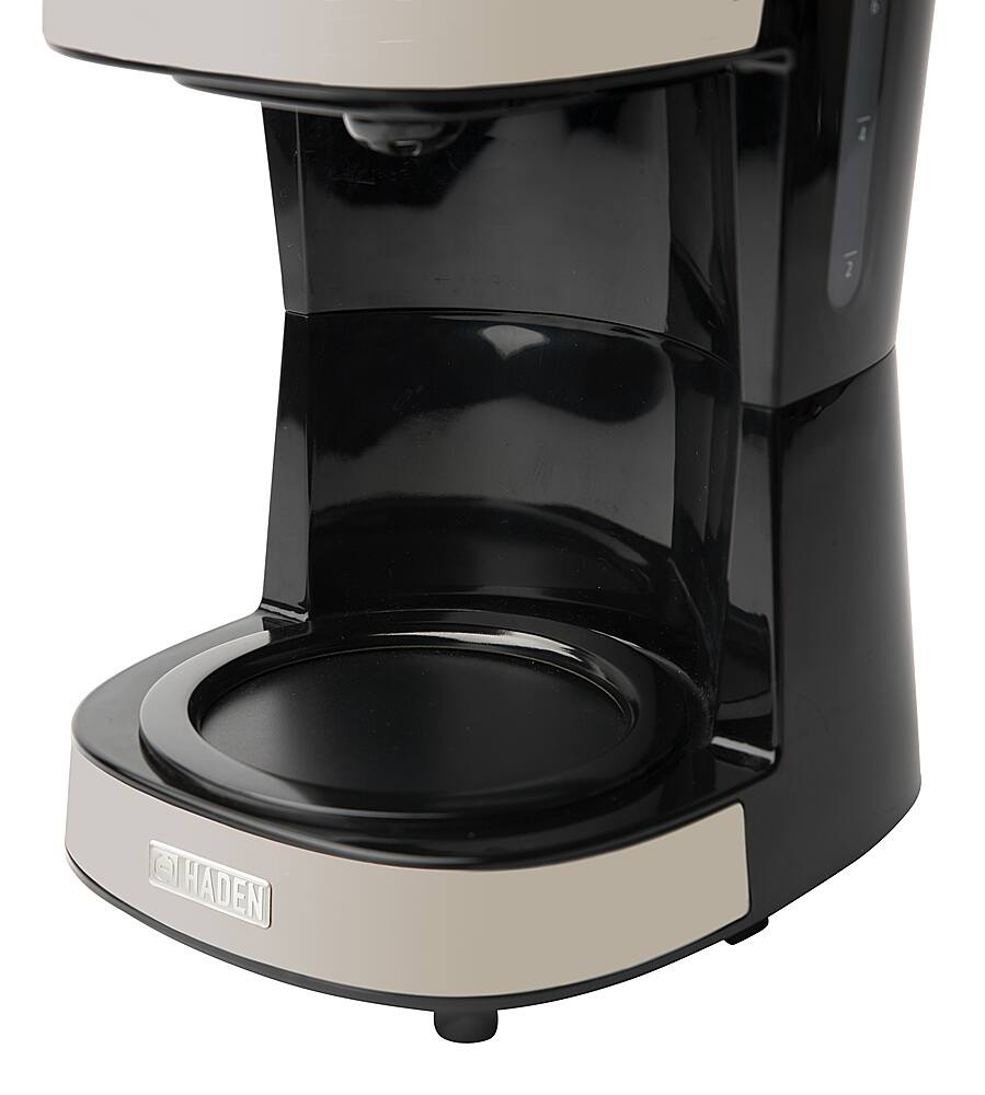 Angle View: HADEN 12-Cup Programmable Coffee Maker with Strength Control and Timer - Putty