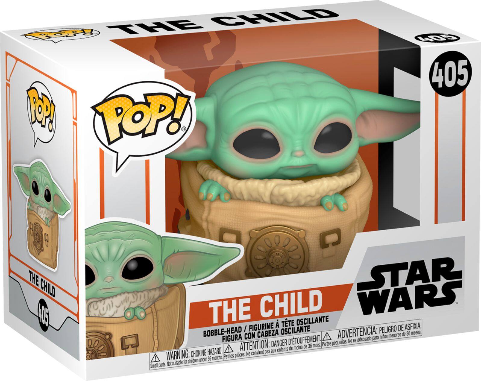 Funko - POP! Star Wars: The Mandalorian - Child w/ Bag - Multi