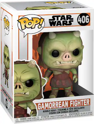 Front. Funko - POP! Star Wars: The Mandalorian - Gamorrean Fighter.