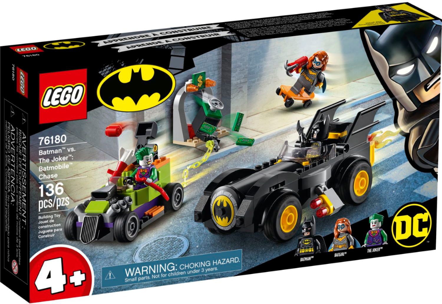 Left View: LEGO - Super Heroes Batman vs. The Joker: Batmobile Chase 76180