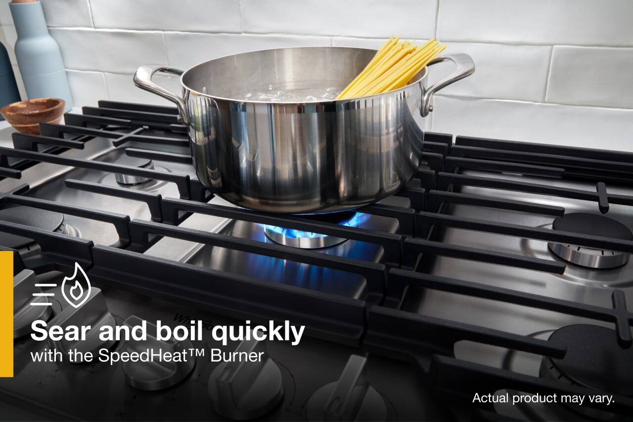 Sear and boil quickly with the SpeedHeat™ Burner

Actual product may vary.