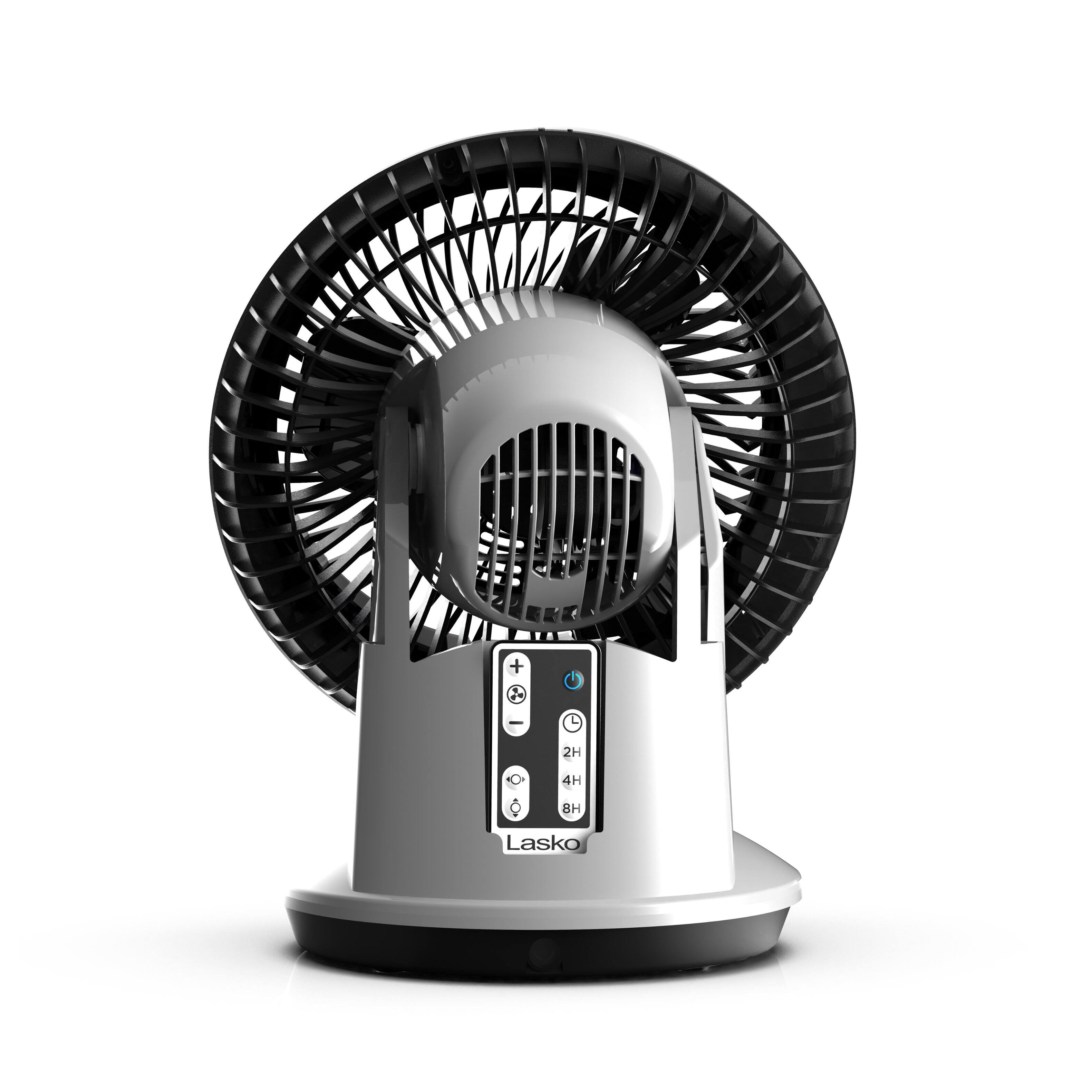 Alt View 5. Lasko - Whirlwind Orbital Motion Air Circulator Fan with Timer and Remote Control - White.