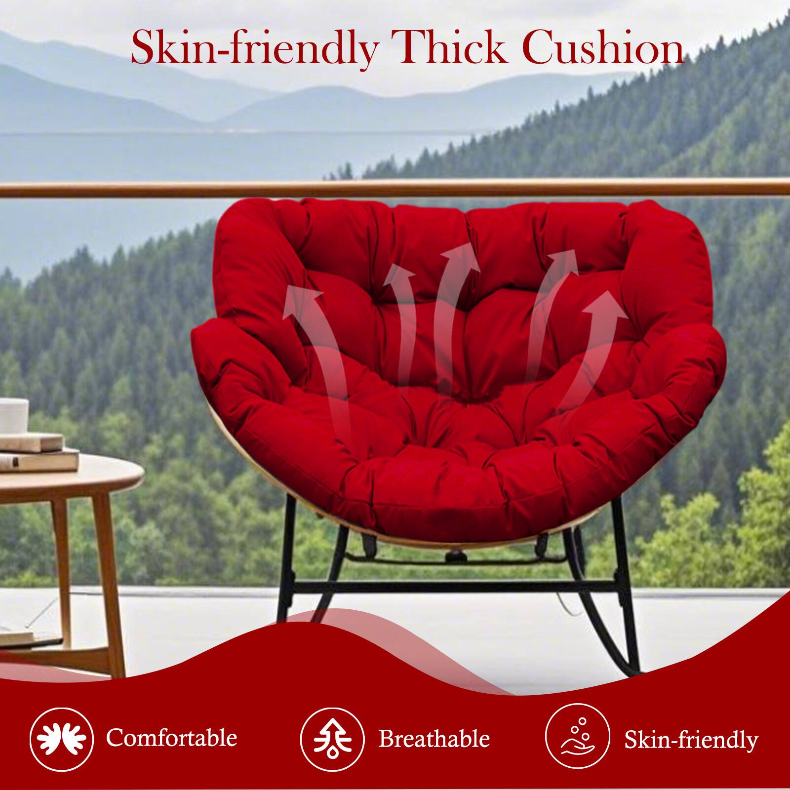 Skin-friendly Thick Cushion

Comfortable  
Breathable  
Skin-friendly